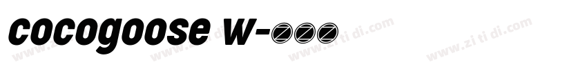 cocogoose w字体转换